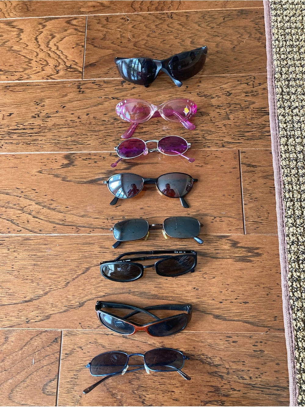 Mixed Lot of Women's Sunglasses - Black, Pink, Purple, Brown, Blue